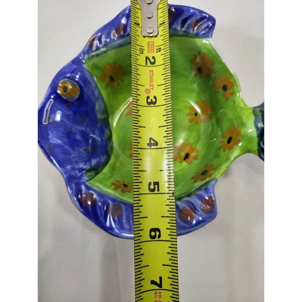 Ciao Italya Bellini Clam Shell Fish Bowl Set Hand Painted Italian Coastal Decor,